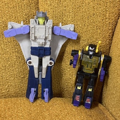 2 Transformers G1 Decepticon Needlenose  Jet And Kickback Hasbro 1985 & 1987
