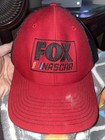 2017 FOX NASCAR Black & Red Adjustable Hat Cap One Size (Has Stain On Brim) — photo 1