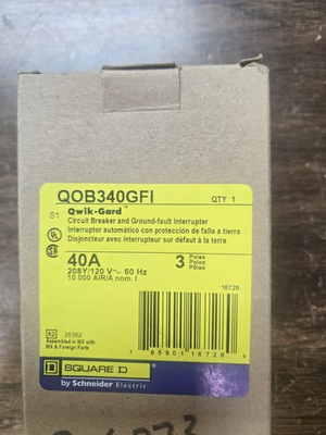 #ad QOB340GFI SQUARE D NEW IN BOX FREE SHIPPING $420.00