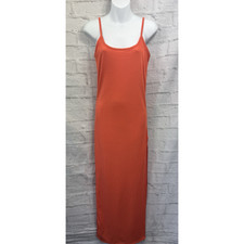 I Saw it First Summer Dress MIDI Size 8 Orange Long Casual Holiday Vacation