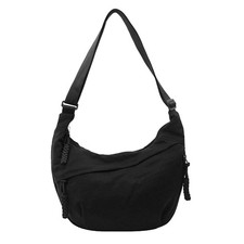 Crescent Crossbody Bags for Women Nylon Slouchy Sling Hobo Bag,Spacious Dumpl...