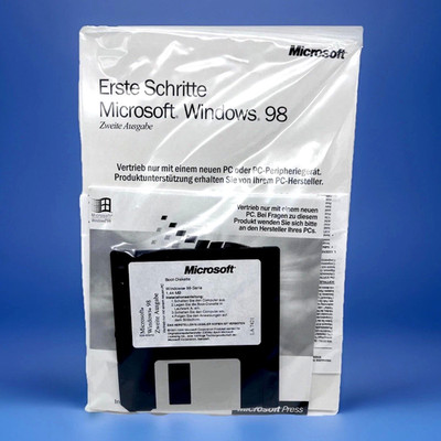 Microsoft Windows 98 SE (Second Edition) CD + KEY + HB + Startdiskette