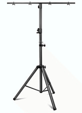 Adjustable DJ Light Stand 41-95in, Heavy Duty Tripod T-Bar for Parties