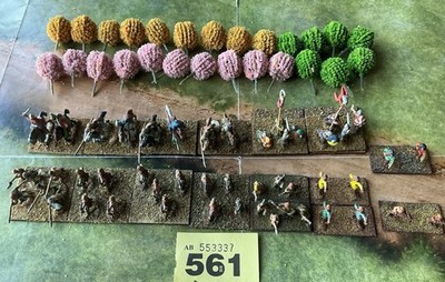 15 mm DBA bemalte Metall Wargaming Miniaturen & 26 Bäume, Preis inkl. UK P&P
