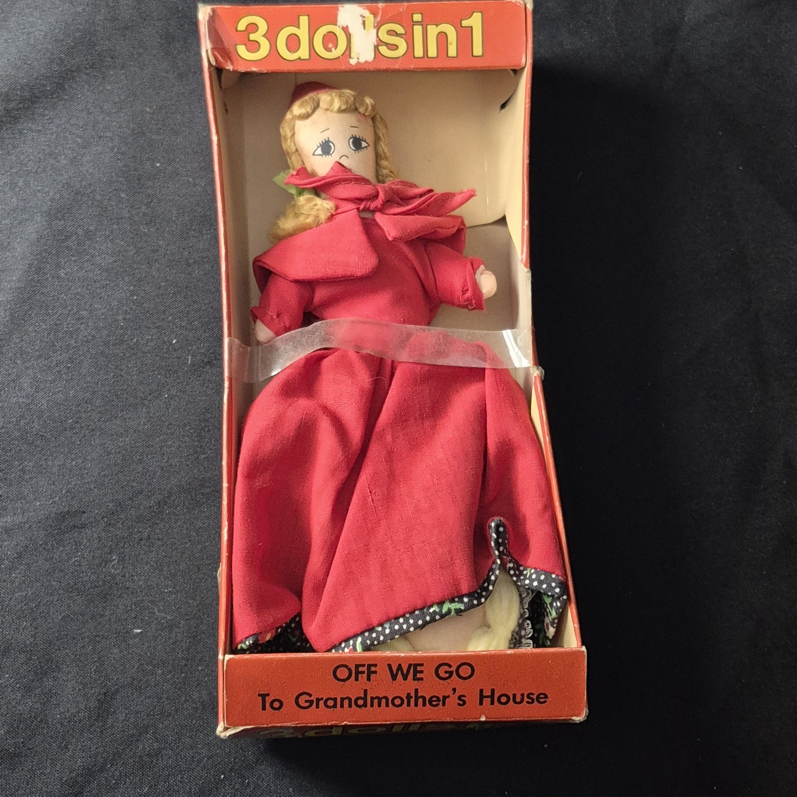Vintage Little Red Riding Hood 3-in-1 Doll Story Doll Taiwan