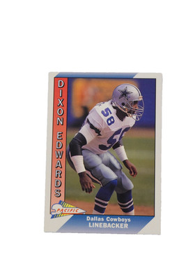 1991 PACIFIC PLUS SERIES II #573 DIXON EDWARDS RC. DALLAS COWBOYS. NM