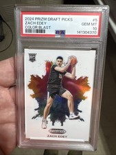 2024 Panini Prizm Draft Picks - Color Blast - Zach Edey (RC) #5 🔥PSA 10!🔥