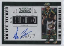 2019 Contenders Draft Picks Cracked Ice Ticket 23/23 Shea Langeliers #6 Auto 1j2