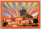 Vintage Whiskey Pete's Casino Neon Sign Postcard Primm Nevada