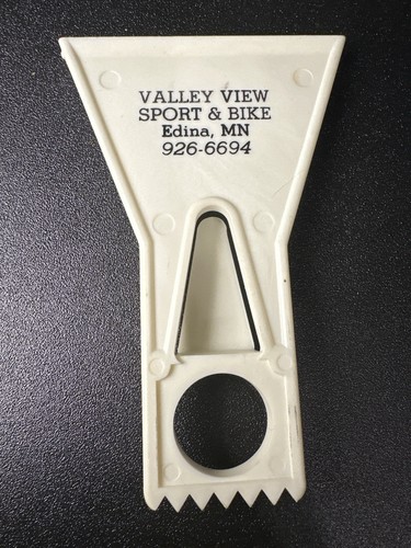 Vintage Valley View Sport & Bike Ice Scraper Promo Tool Edina MN Advertising