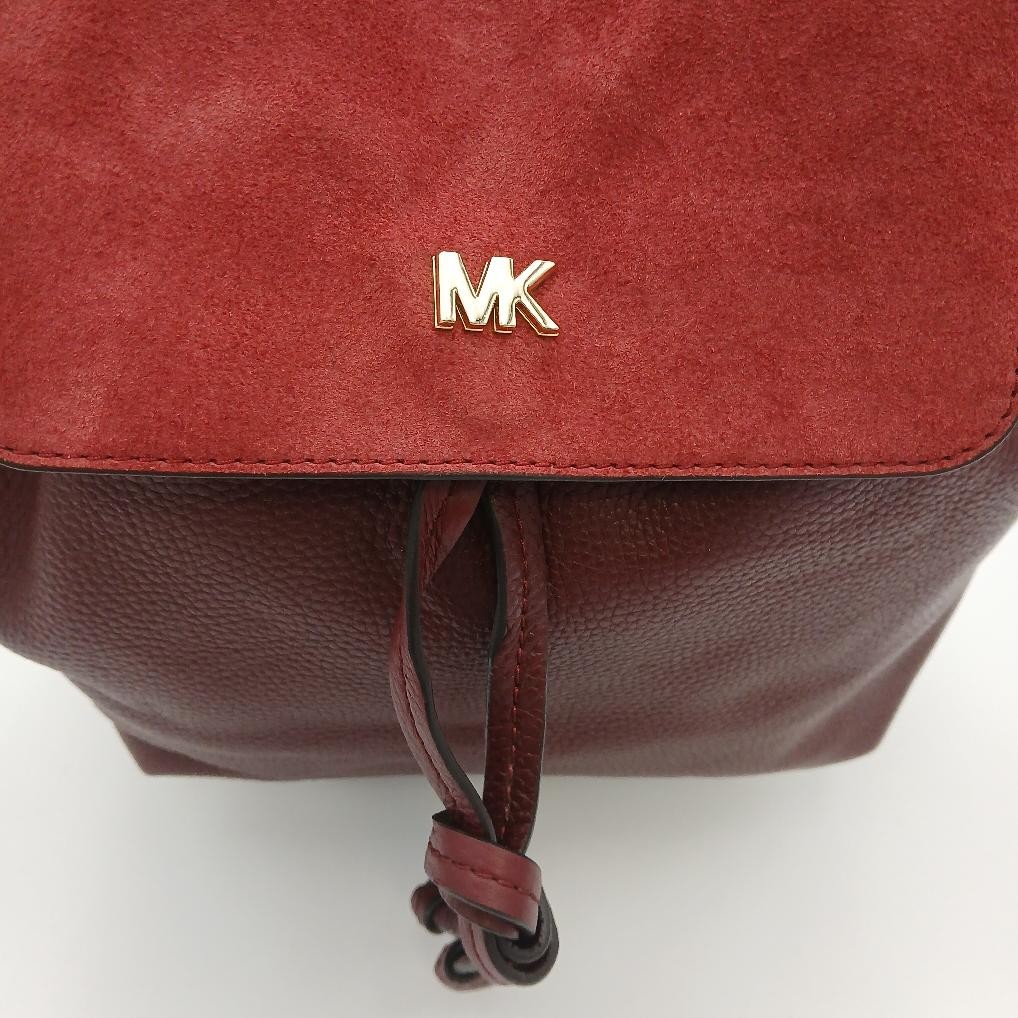 MICHAEL KORS MAROON BACKPACK PEBBLED LEATHER (101… - image 2