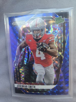 2025 Panini Prizm Draft Picks #160 Jeremiah Smith Blue Finite /89 RC Ohio State