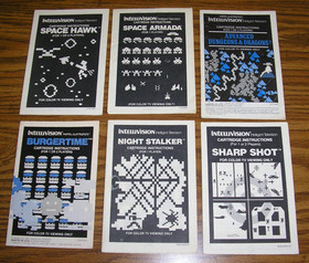Intellivision Game Cartridge Insturctions (14) games, 'late 70's to early 80's