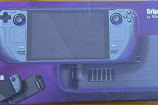 Purple Black Grip for Steam Deck Console Accessory
