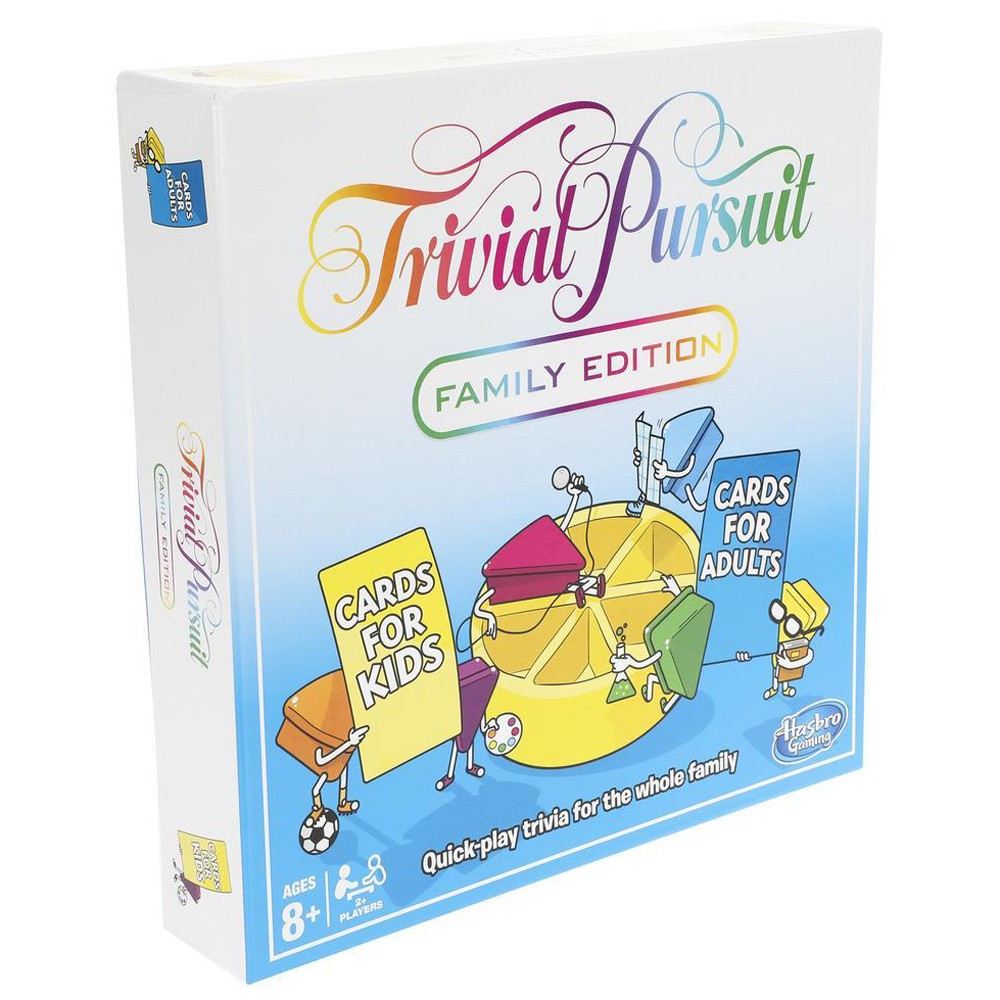 Hasbro Gaming Trivial Pursuit Family Edition Board Game 2400 Questions E1921
