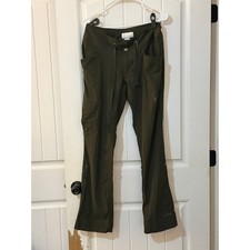 Columbia Women's Cargo Hiking Pants Size 8 Olive Green Drawstring Outdoor