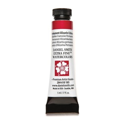 DANIEL SMITH Extra Fine Watercolor Paint, 5ml Tube, Permanent Alizarin Crimson,