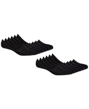 Club Room Men's No Show Socks - 12-Pack in Black-Sock Size 10-13 Shoe 7-12