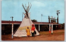 Postcard Chippewa Indian Reservation Native American Costumes Indians c1960s VTG