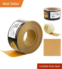 Versatile 400 Grit Gold Sandpaper - 20 Yard Roll with Easy-Peel Adhesive Backing