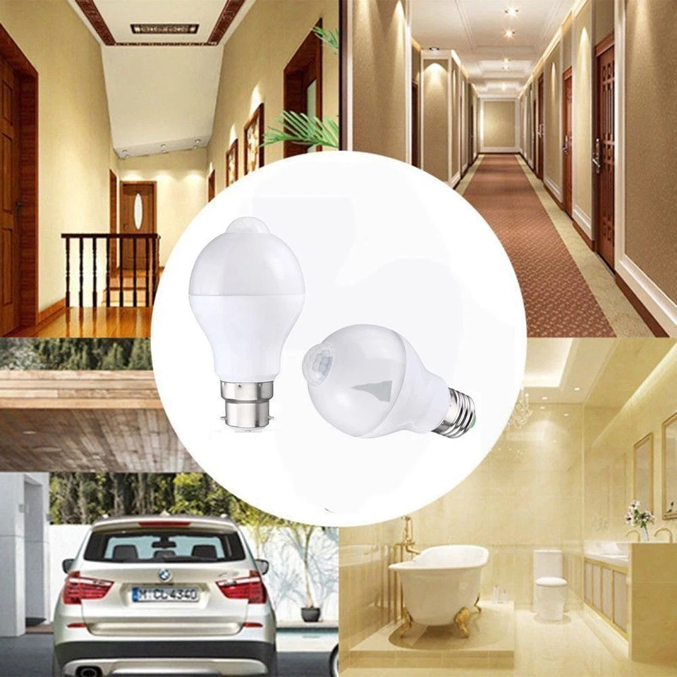 E27/B22 PIR Motion Sensor LED Bulb Globe Energy Saving Light Auto ON/OFF UK 2025 - Image 4 of 4