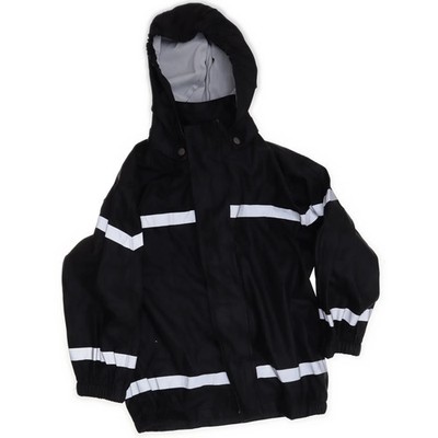 Mywear Young, Regenjacke, Unisex (Kinder), Größe: 98/104, Schwarz/Weiß #SFB