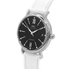 IWC SCHAFFHAUSEN Portofino Automatic Watch IW458611 Diamond Black White Band 2