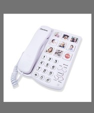 Excelltel Big Button Phone for Seniors Corded Landline Telephone with Handsfree
