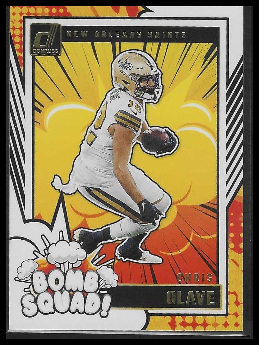 2024 Panini Donruss Football Bomb Squad Chris Olave #30 New Orleans Saints