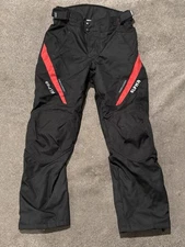 Alpha Cycle Gear Motorcycle Riding Pants Black Red Air Flow System Inseam 30