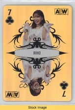 2023 AEW All Elite Wrestling Double or Nothing Playing Cards Gold Riho READ 0nr3