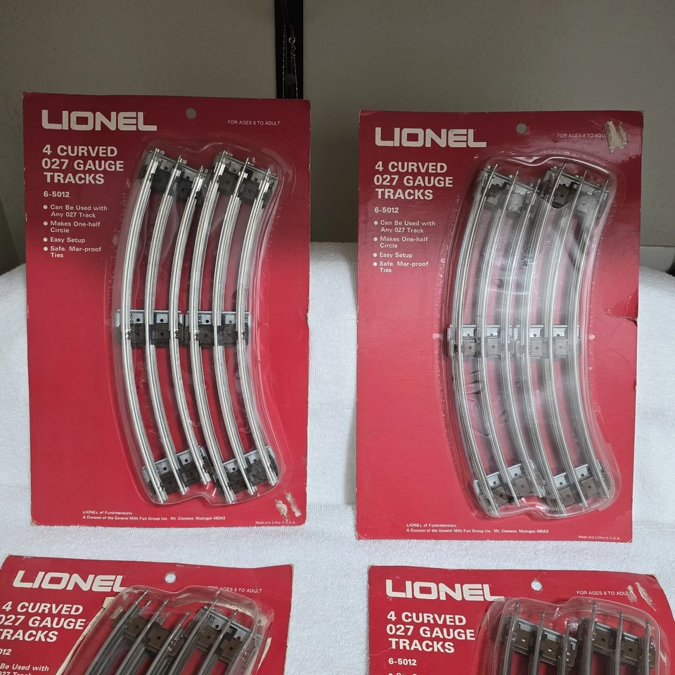 Lionel O27 Gauge 4 Curved Tracks #6-5012 Lot Of 4 Packs - Image 4 of 4