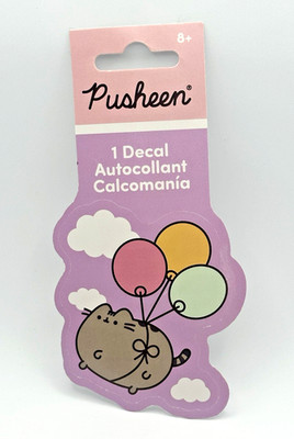 Pusheen The Cat Balloons Sticker Decal Prism Glossy Holographic Roomscapes NEW