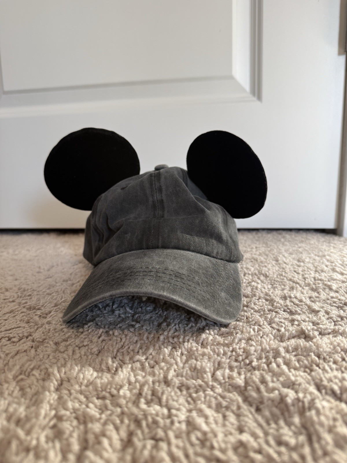 USED Custom Mouse Ears Baseball Cap Hat Pony Tail… - image 1