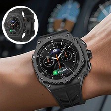 Luxury for Samsung Galaxy Watch8/8 Classic Carbon Fiber Modifications Case Strap