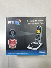 BT 4600 DECT Cordless Single Home Phone Big Buttons Call Blocker Answer Machine 