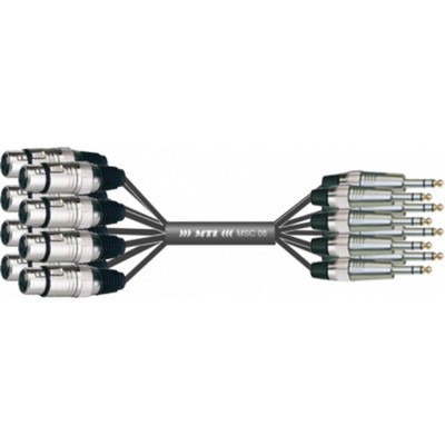 Studio Multicore/Eco 8, 3m XLR-Kl, Analoge Kabel, 8 Symm Leitungen, MTI