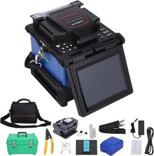 GARVEE Automatic FTTH Fiber Fusion Splicer Optic Splicing Machine Kit LCD Screen