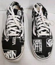 VANS Mens Sneakers 11.5 AUTHENTIC OTW REPEAT LOGO BLACK/TRUE WHITE VANS Mens Sneakers 11.5 AUTHENTIC OTW REPEAT LOGO BLACK/TRUE WHITE