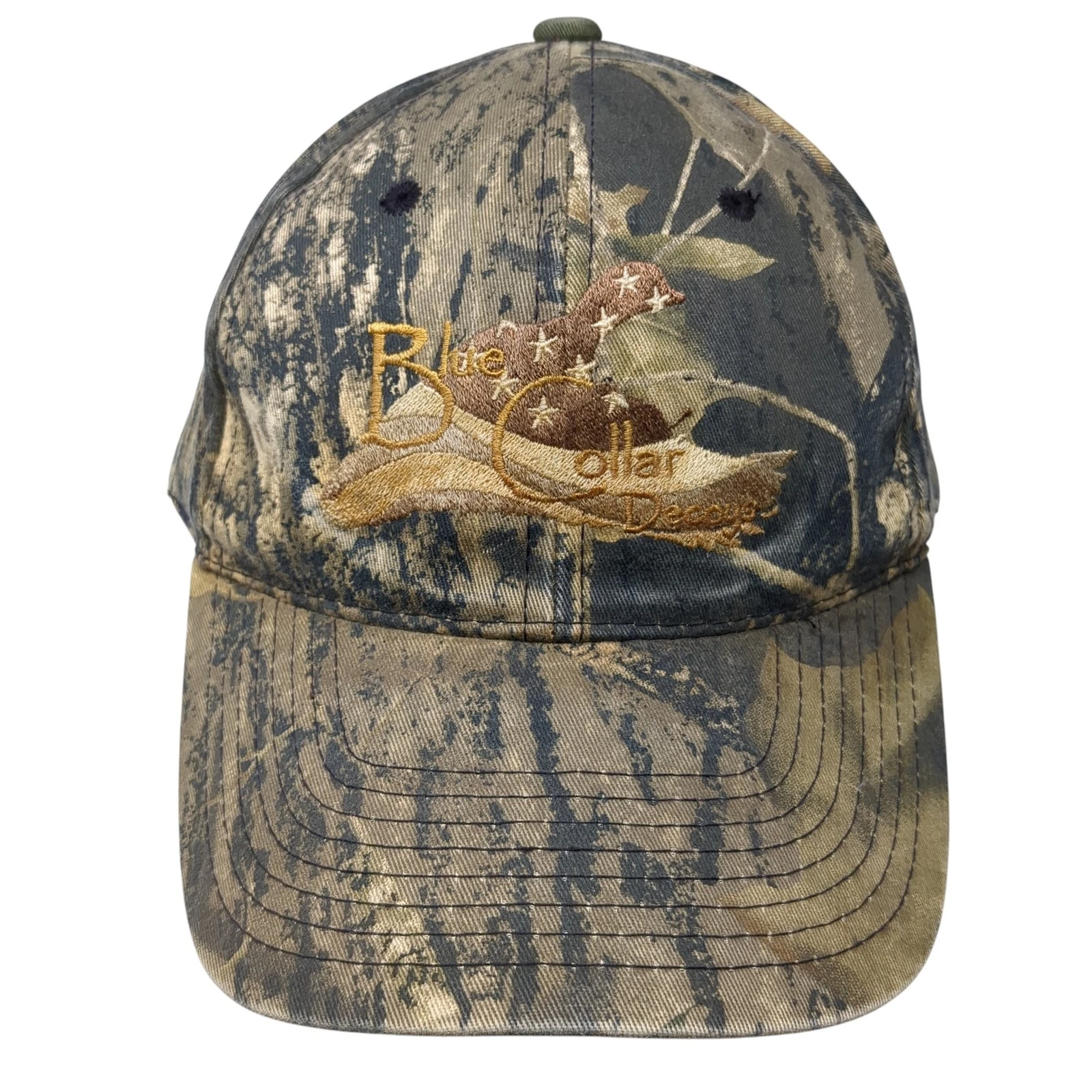 Blue Collar Decoys Snapback Hat Multicolor One Size Camo Outdoor Cap