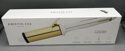 Kristin Ess Hair 2'' Soft Bend Curling Iron Titanium Barrell Model KES0193 USED