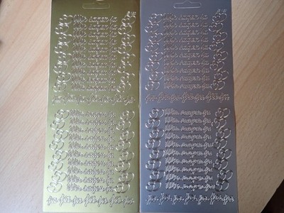 Konturensticker - Sticker für Kartengestaltung - Hochzeit - Wir sagen ja