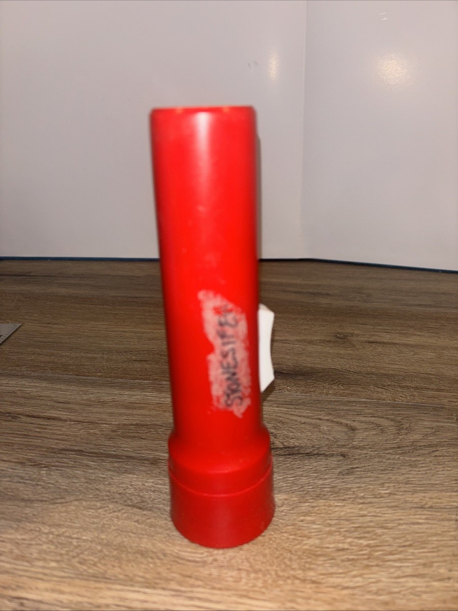 Vintage Eveready Flashlight Red Retro USA Made Plastic 80's