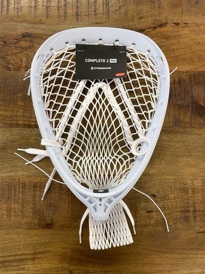 StringKing Complete 2 Pro Women s Lacrosse Stick Head for Goalies (White Silver)