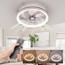 LED Deckenventilator Leuchte Fernbedienung Deckenlampe Schlafzimmer Beleuchtung