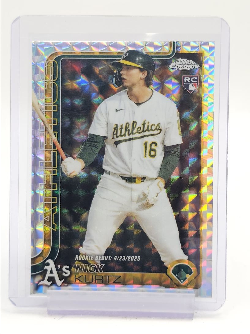 NICK KURTZ 2025 TOPPS CHROME UPDATE ROOKIE DEBUT GEOMETRIC RC Q4060