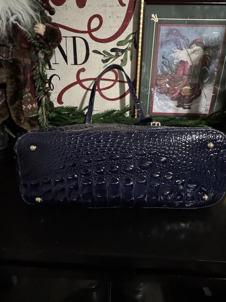 Brahmin Asher Tote Medium, Midnight Navy Blue, Melbourne Leather - Image 3 of 4