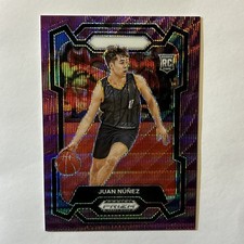 2024 Panini Prizm Draft Picks - Juan Nunez #36 Purple Wave Prizm (RC)