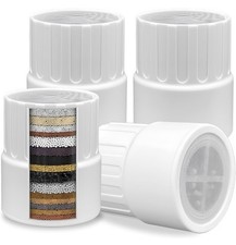 4 PACK Replacement Shower Head Filter Cartridge Compatible with JOLIE Filter