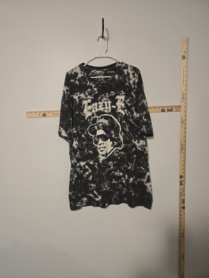 Eazy E T Shirt Mens 2XL Black Tie Dye Graphic Rap Hip Hop Short Sleeve